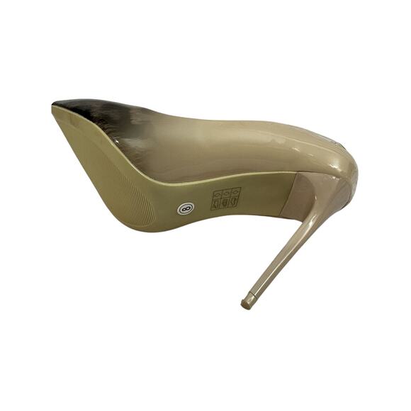 Beast Fashion Womens Classic Pump Stiletto Heels Beige Leopard Print size 8 - Picture 7 of 15